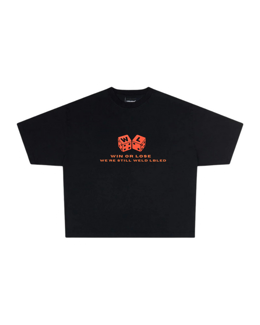 t shirt oversized - win or lose