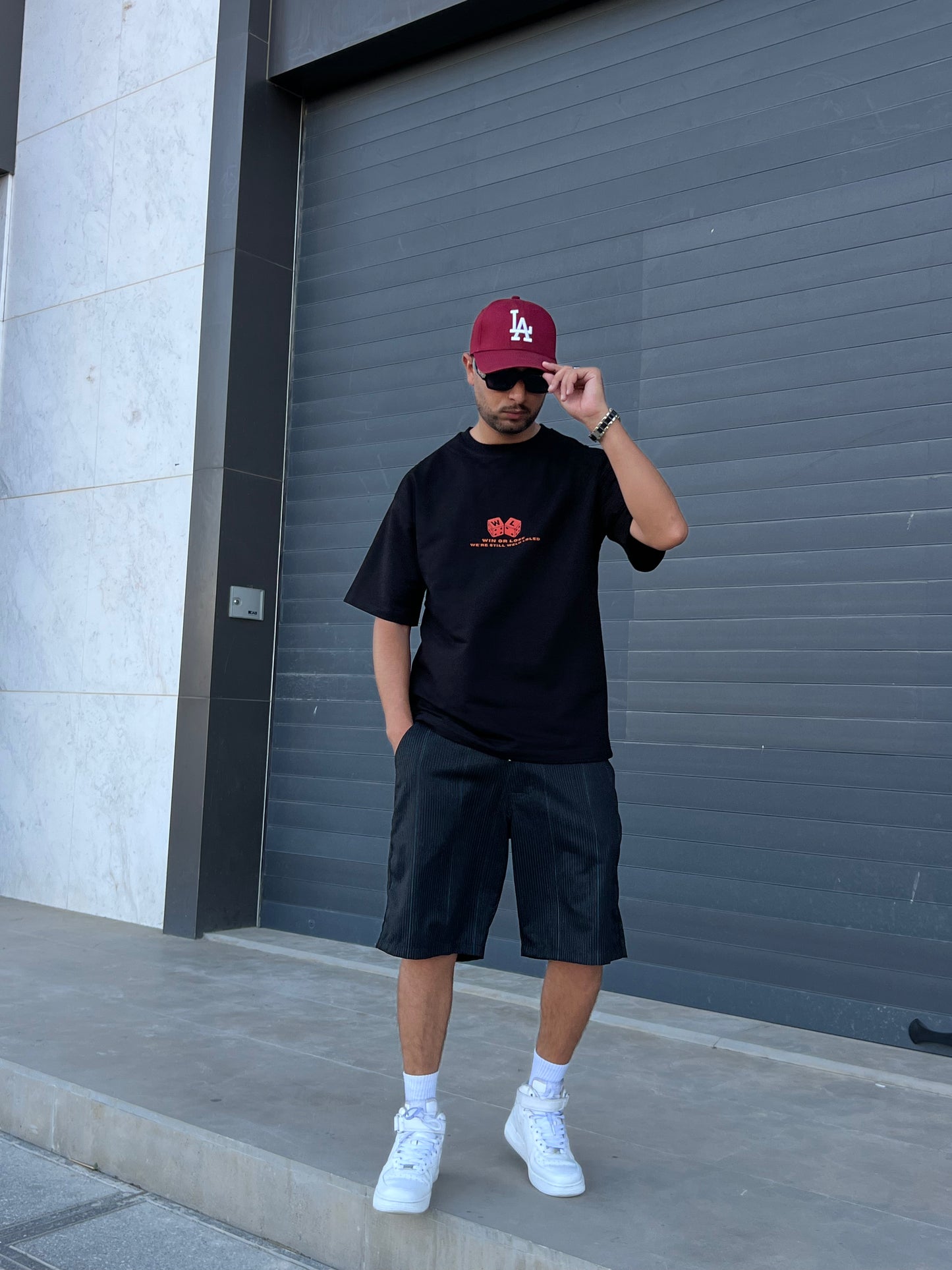 t shirt oversized - win or lose
